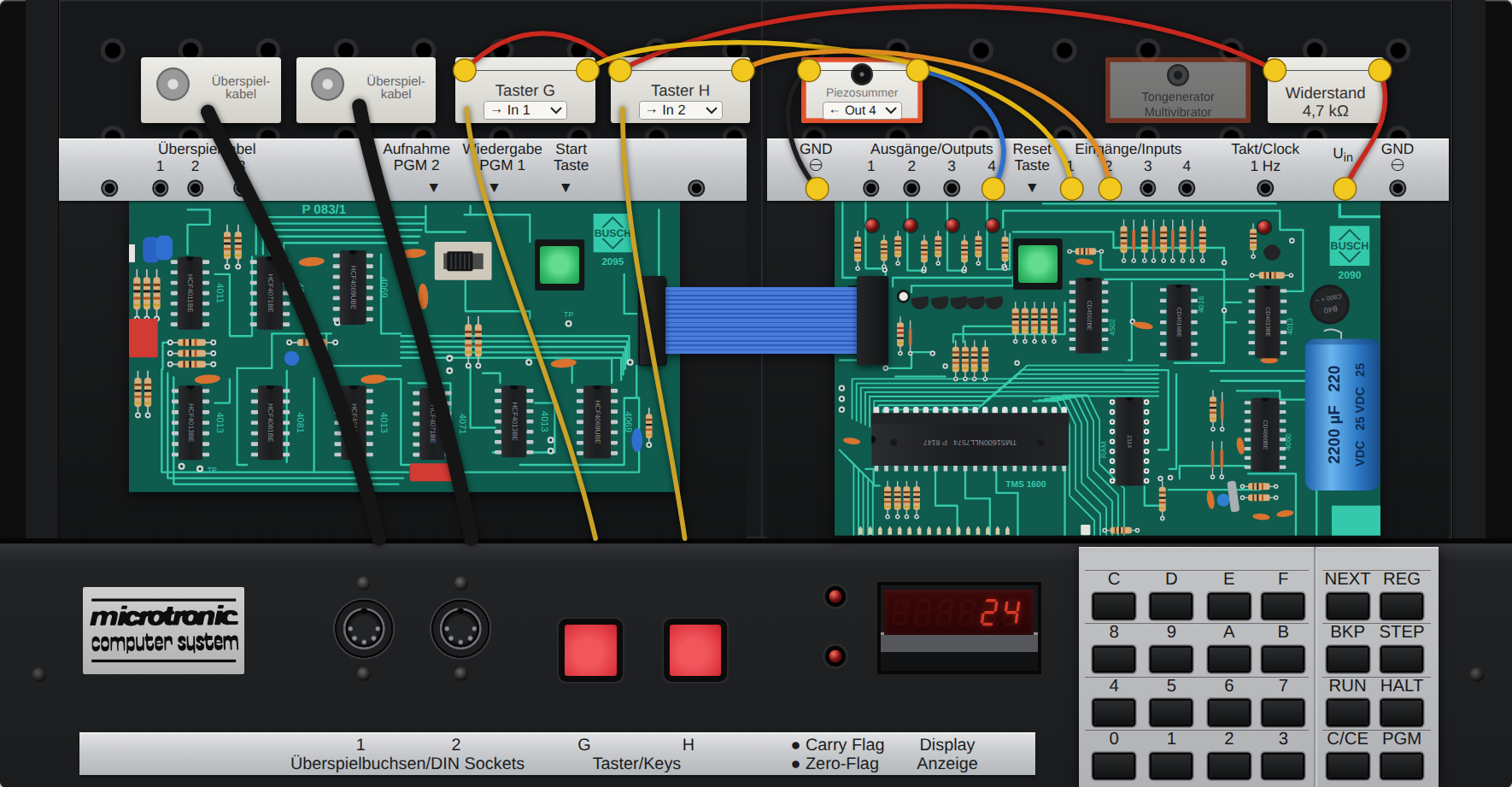 The Microtronic in the emulator